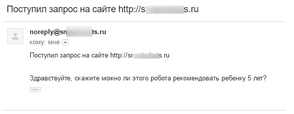 Пример некорректной информации из формы